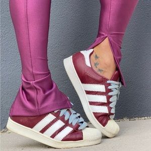 Shine open hem Leggings